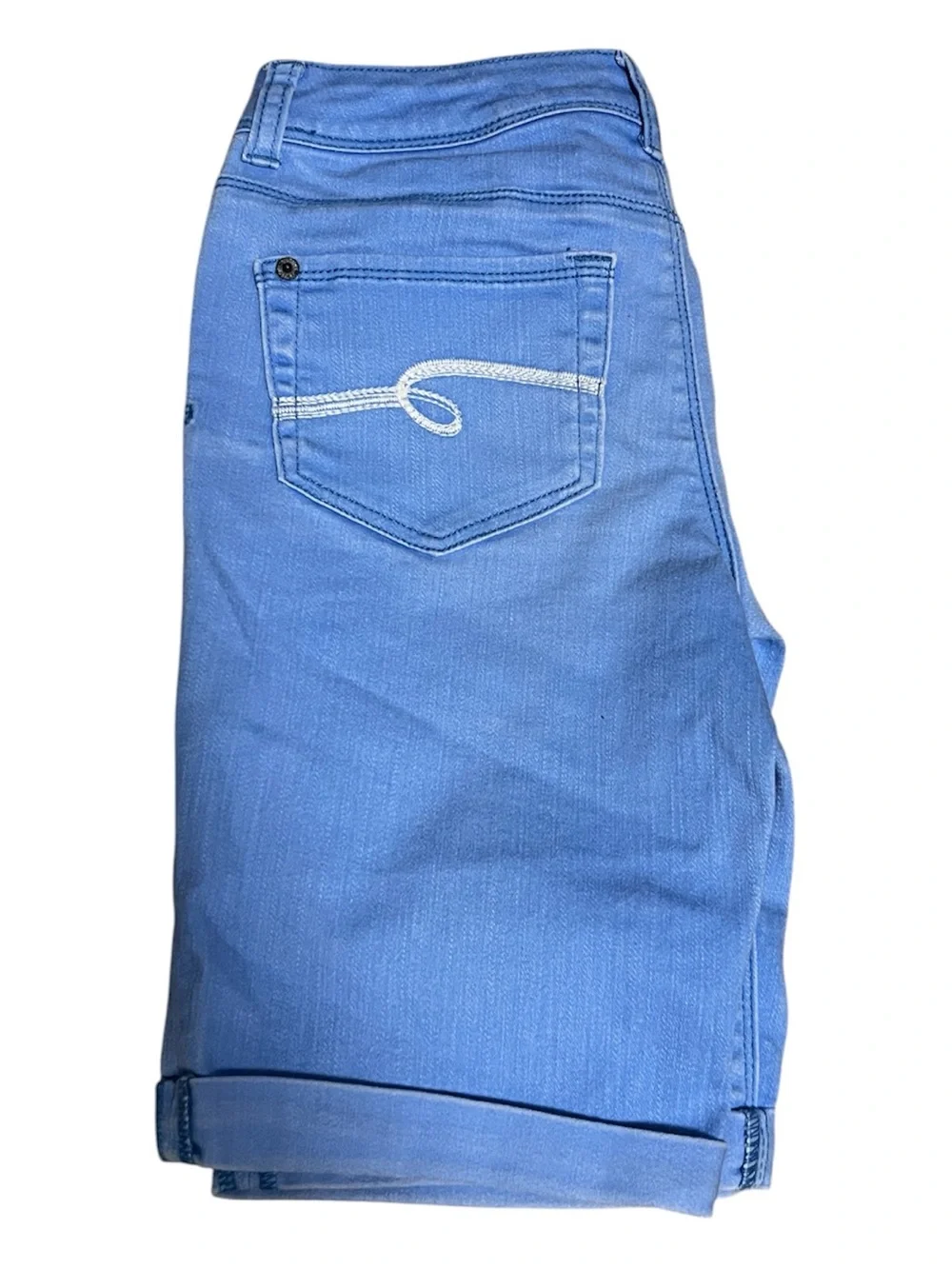 Justice Girls' Light Blue Denim Bermuda Shorts sz 14R
